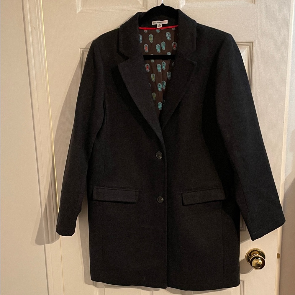 Isaac Mizrahi Women’s Elegant Charcoal Coat